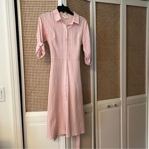 Collard Pink Midi Dress